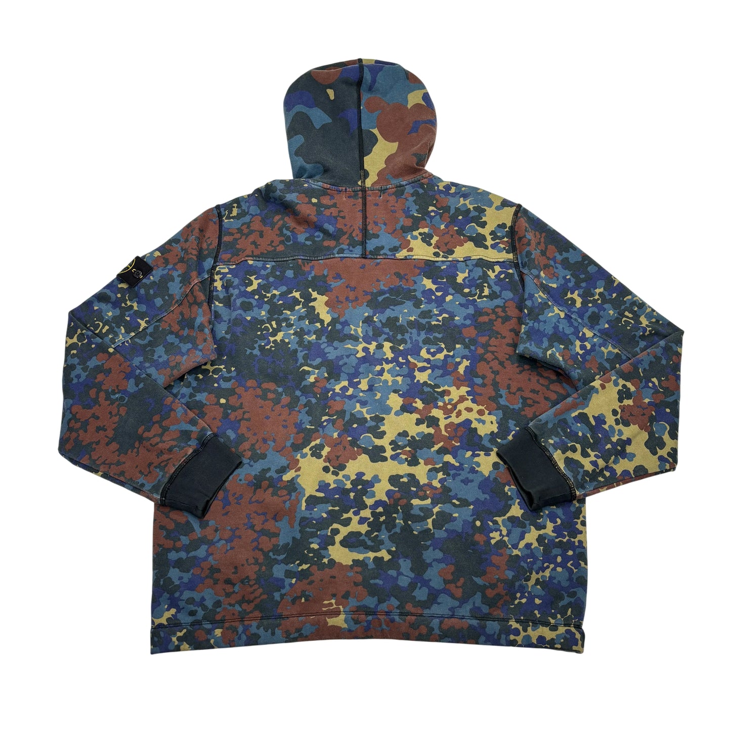 Stone Island Blue Camo Full Zip Hoodie