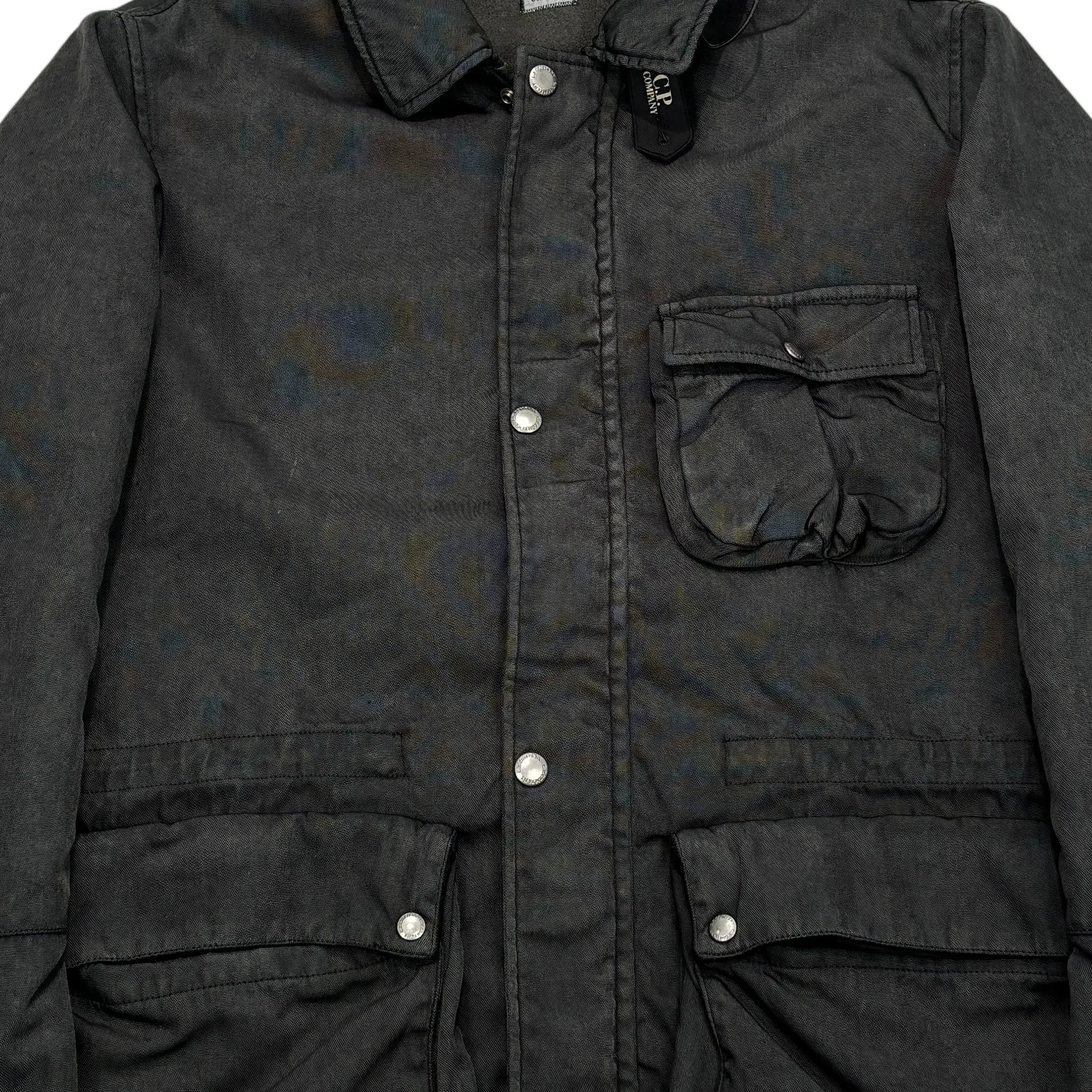 Cp Company Grey Double Goggle Frosted Jacket