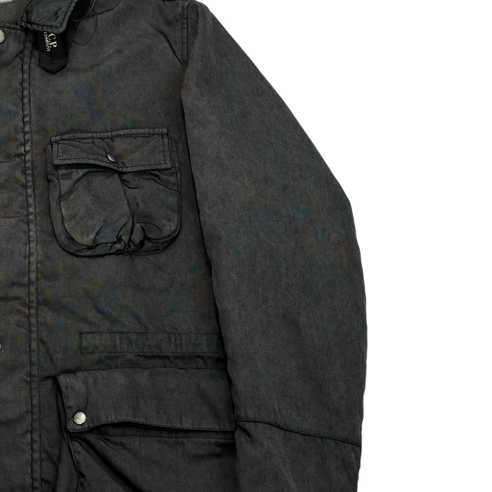 Cp Company Grey Double Goggle Frosted Jacket