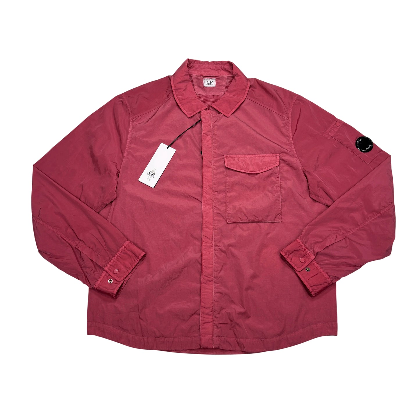C.p. Company Pink Single Goggle Chrome-R Overshirt Jacket