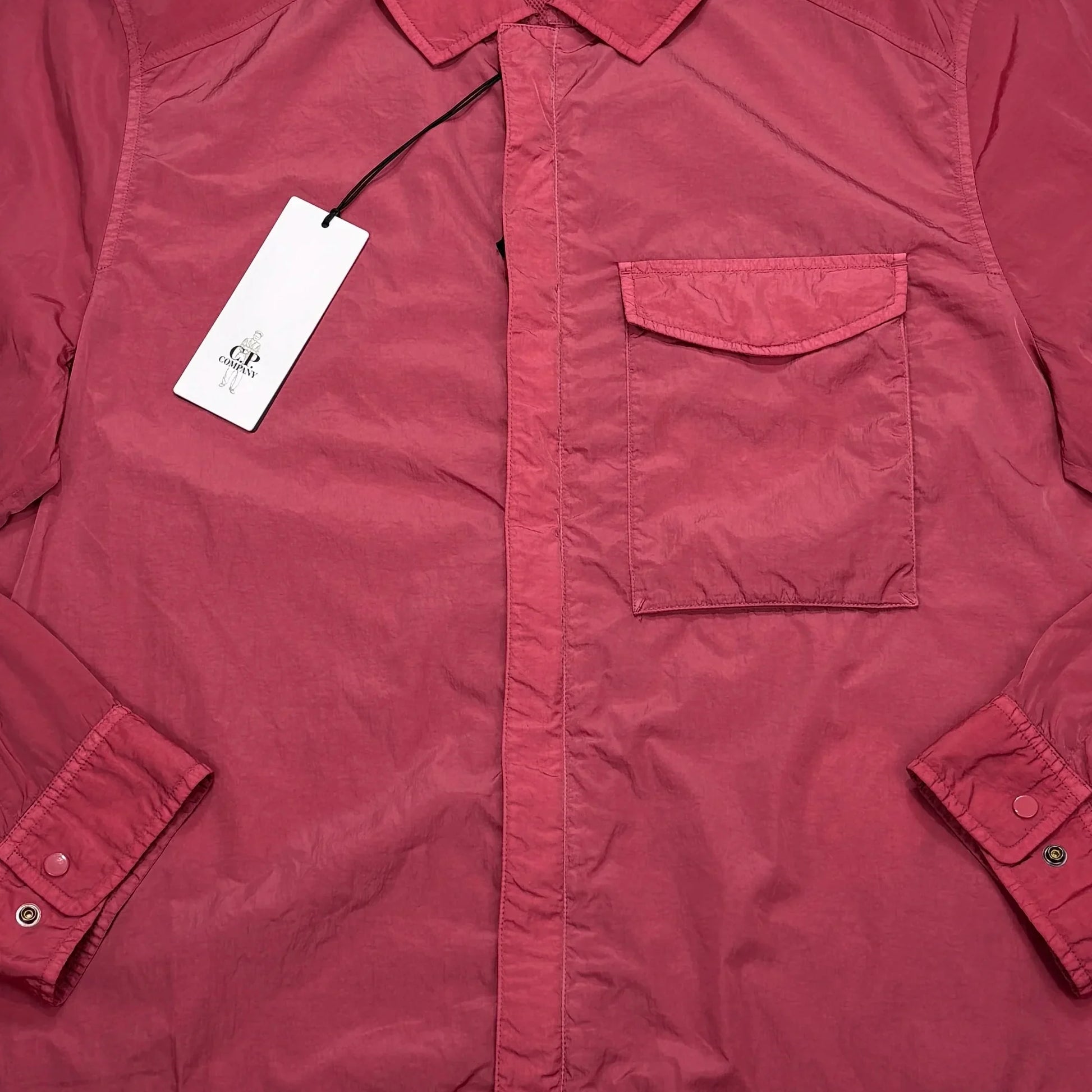 C.p. Company Pink Single Goggle Chrome-R Overshirt Jacket