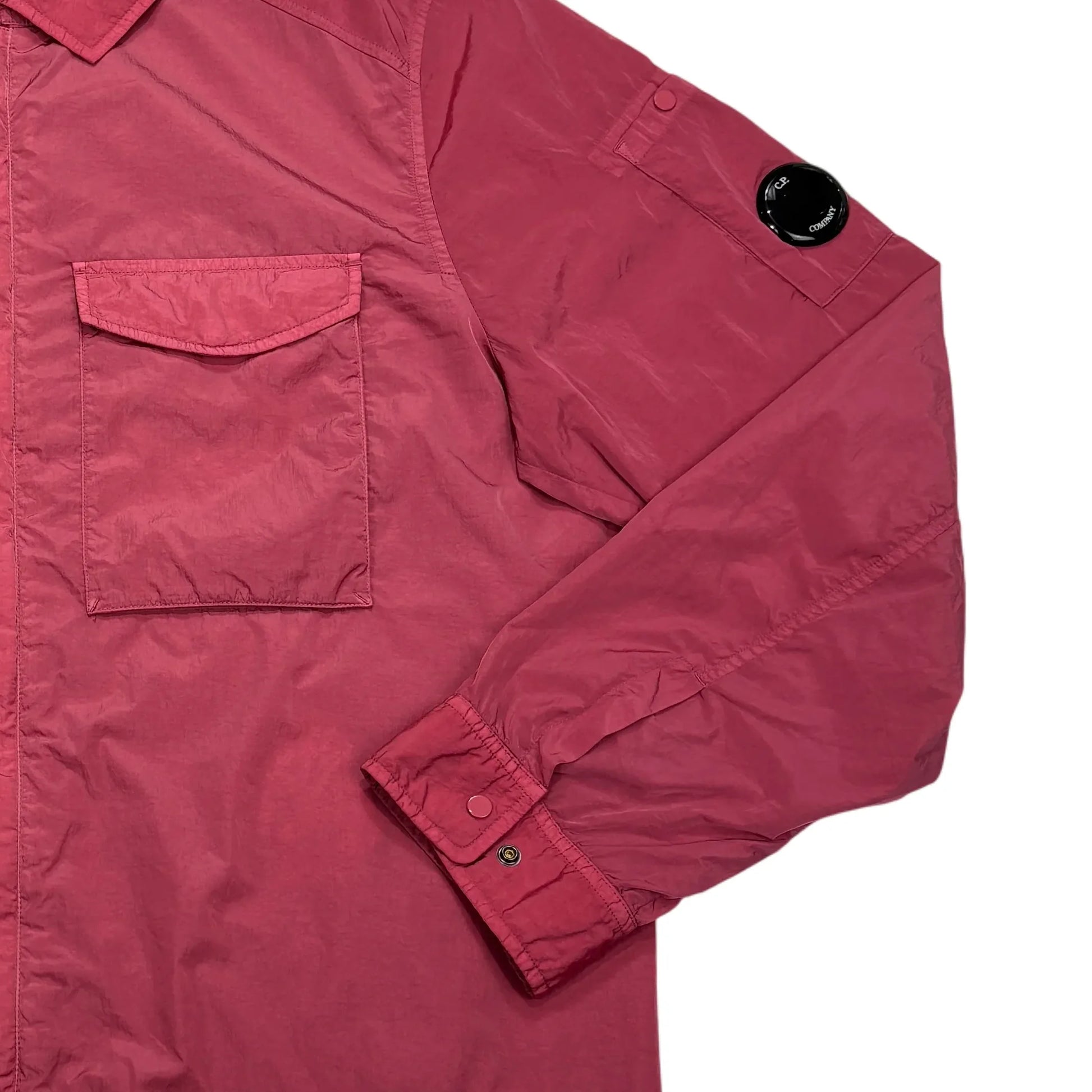 C.p. Company Pink Single Goggle Chrome-R Overshirt Jacket