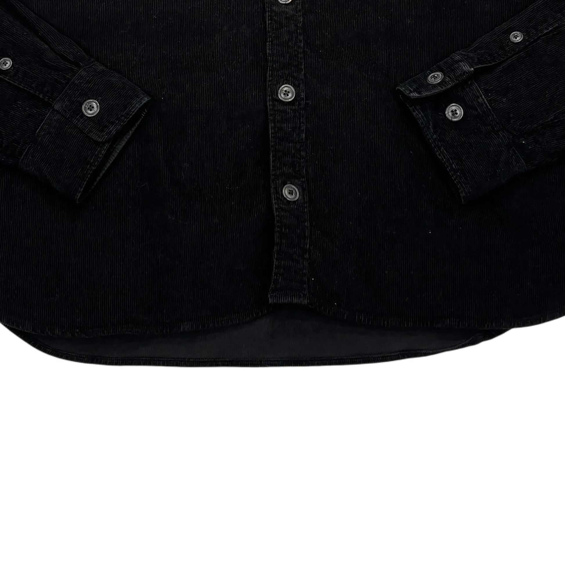 CP Company Black Single Goggle Button Up Corduroy Jacket