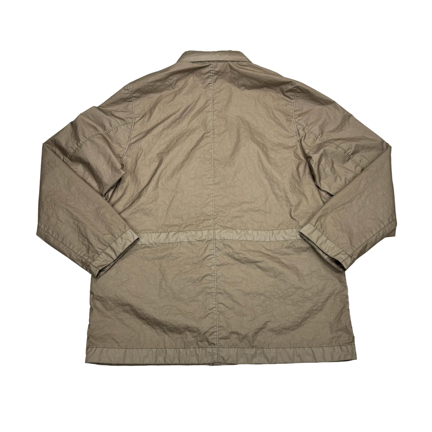 Stone Island Beige Membrana 3L TC with Hidden Hood Compass Patch Jacket