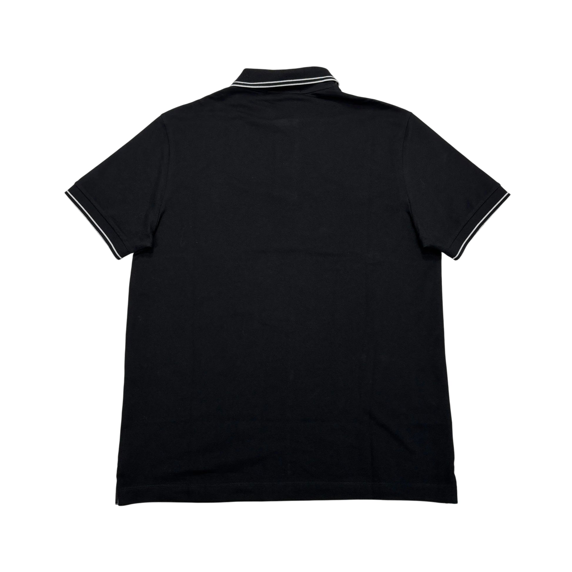 Stone Island Black Patch Logo Polo Shirt