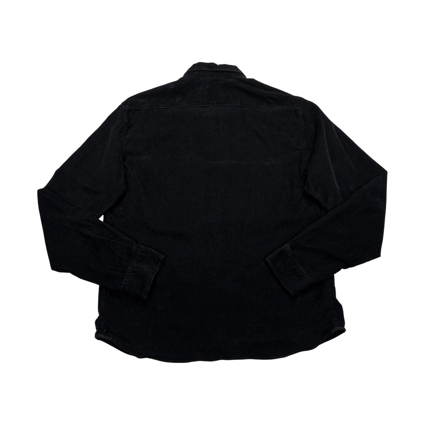 CP Company Black Single Goggle Button Up Corduroy Jacket