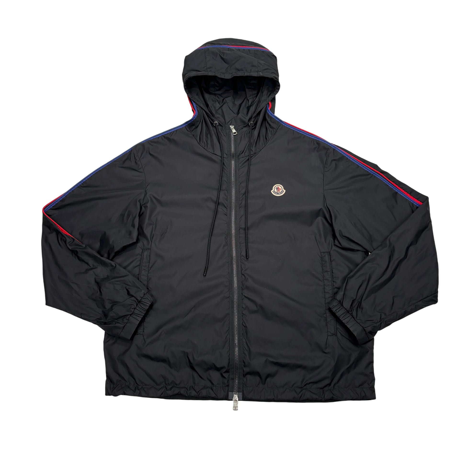 Moncler Black Patch Logo Windbreaker Jacket