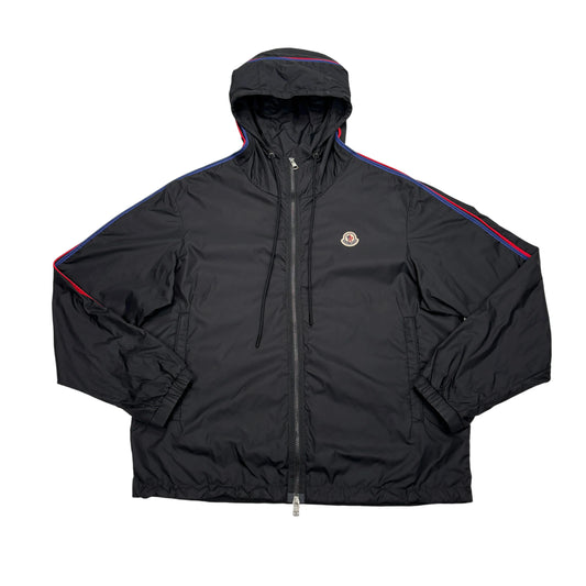 Moncler Black Patch Logo Windbreaker Jacket