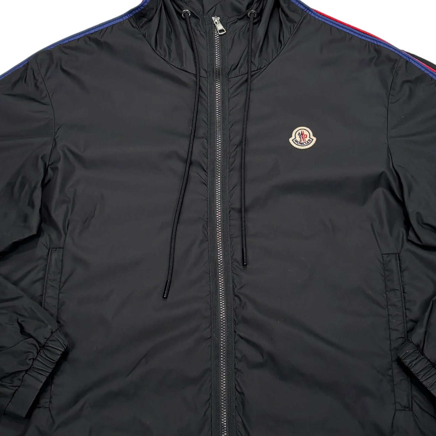 Moncler Black Patch Logo Windbreaker Jacket