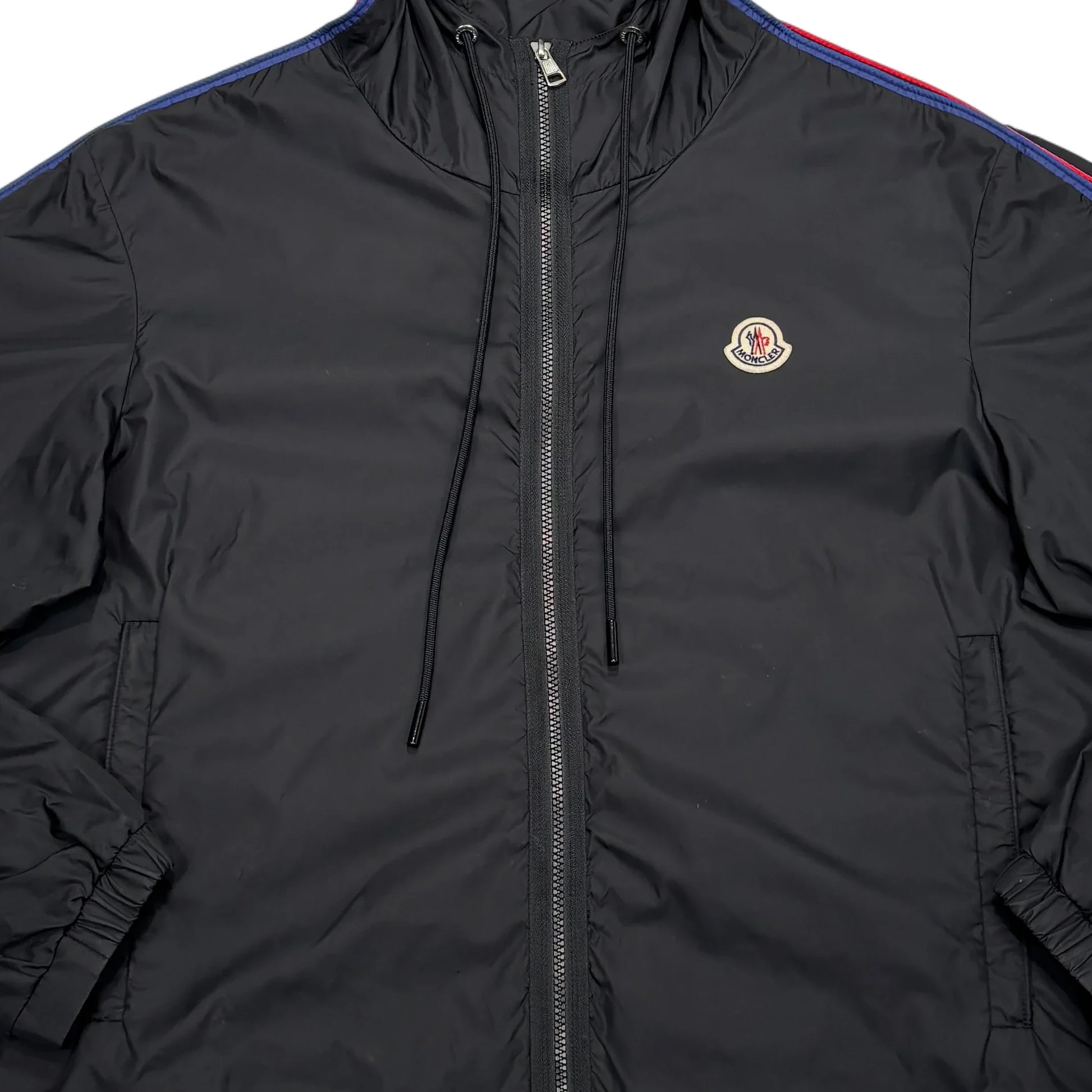 Moncler Black Patch Logo Windbreaker Jacket
