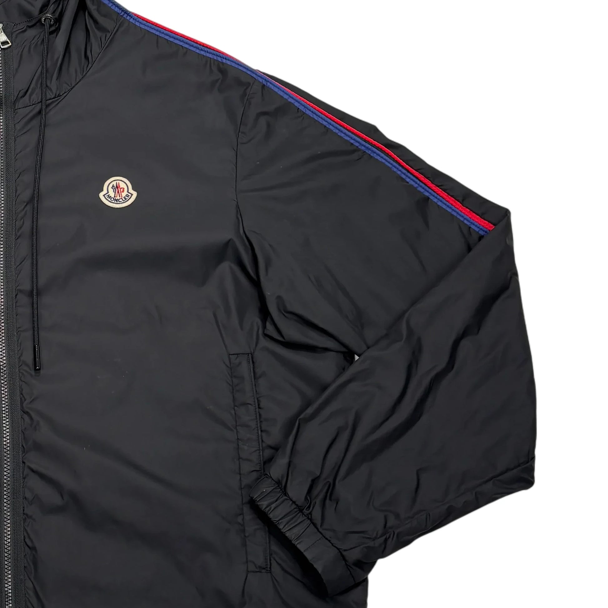 Moncler Black Patch Logo Windbreaker Jacket