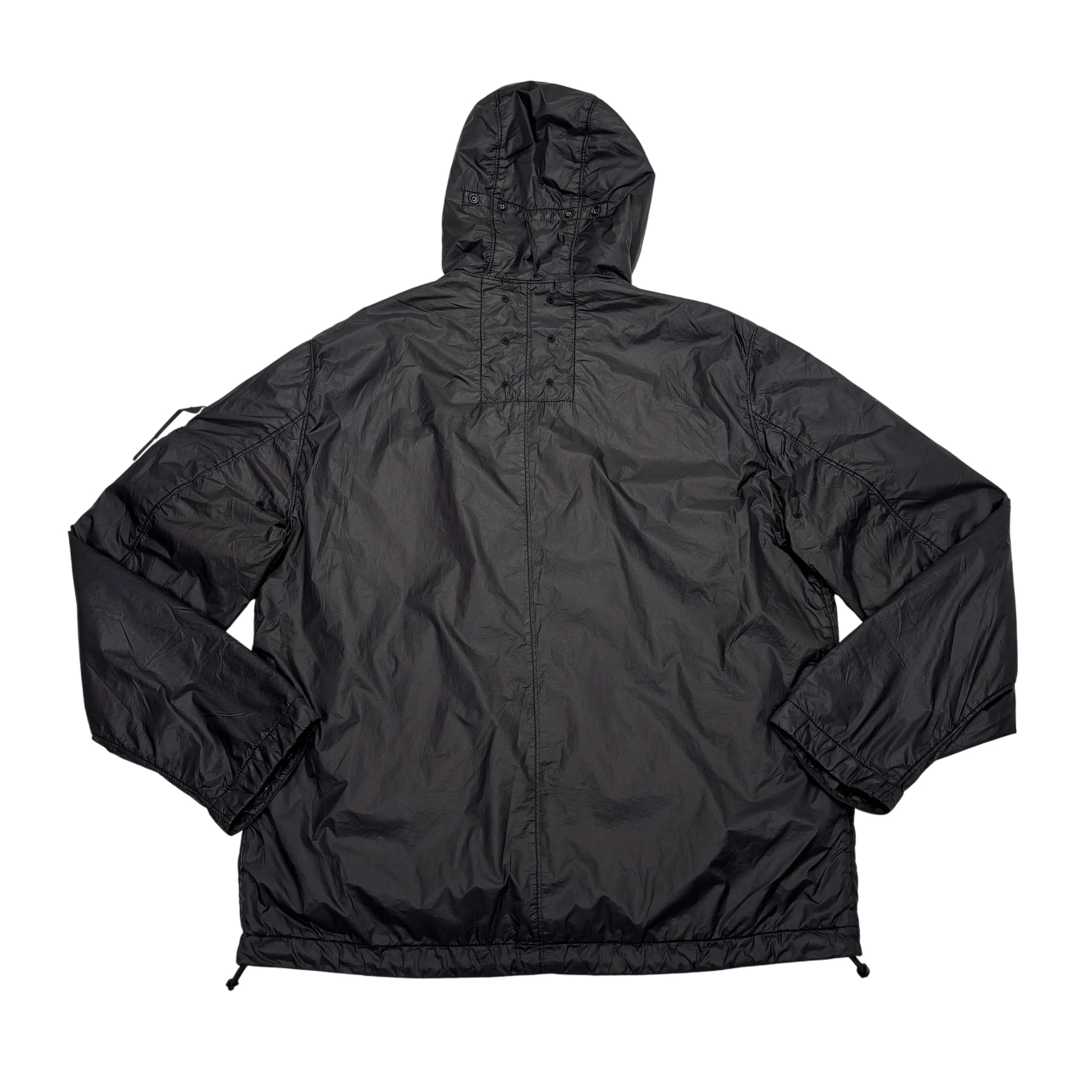 Stone Island Black Garment Dyed Micro Yarn with Primaloft TC Hooded Jacket