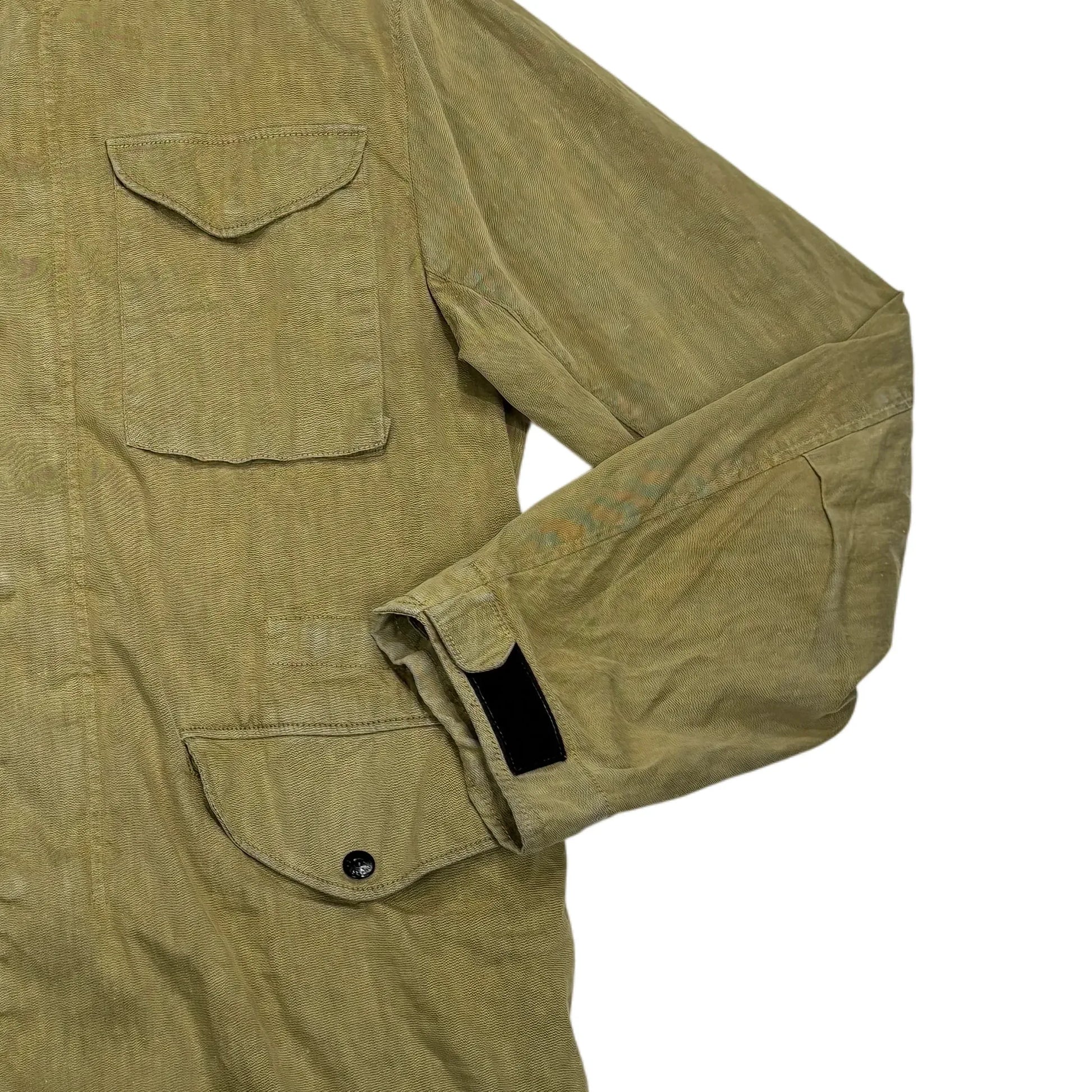 Stone Island Beige Shoulder Compass Patch Jacket