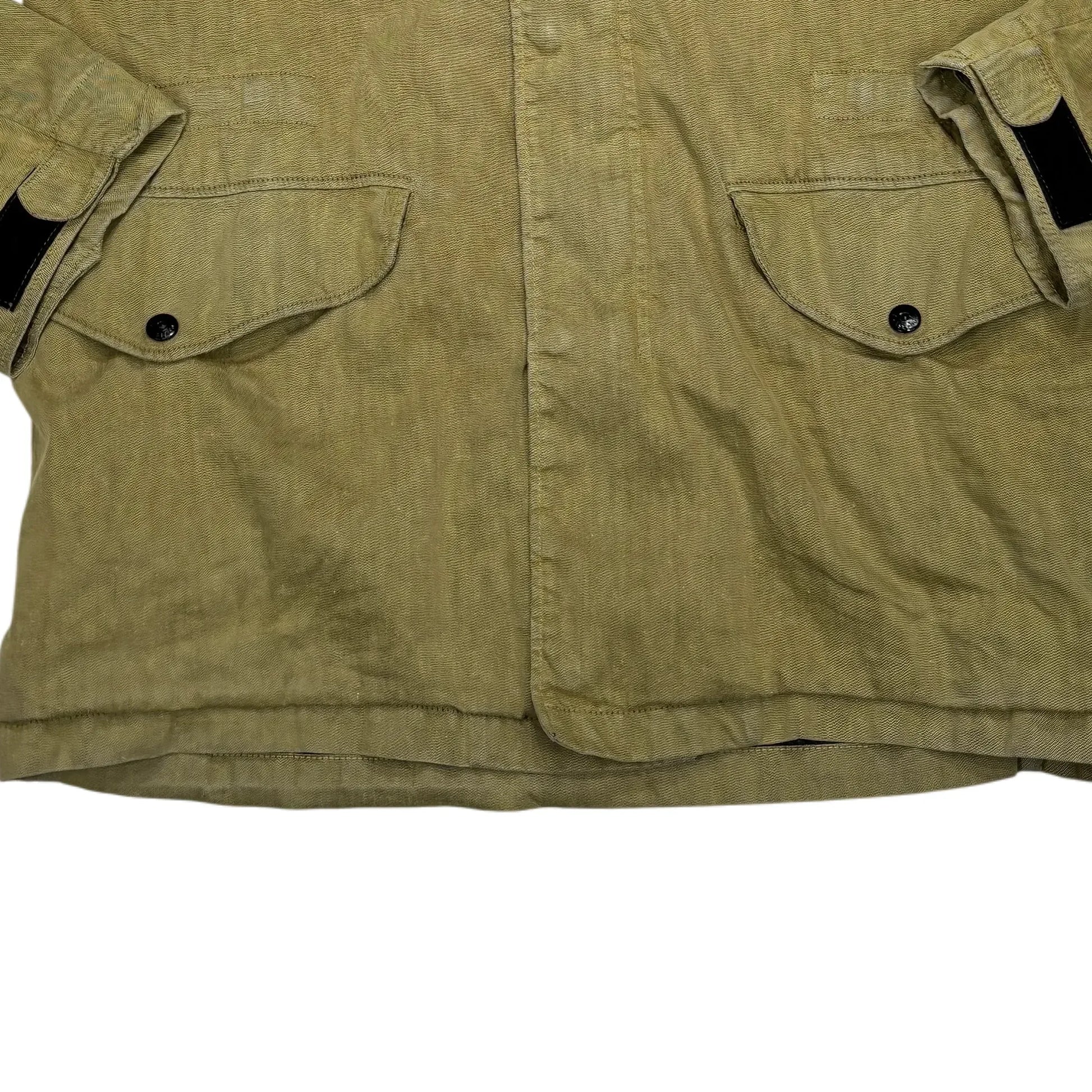 Stone Island Beige Shoulder Compass Patch Jacket