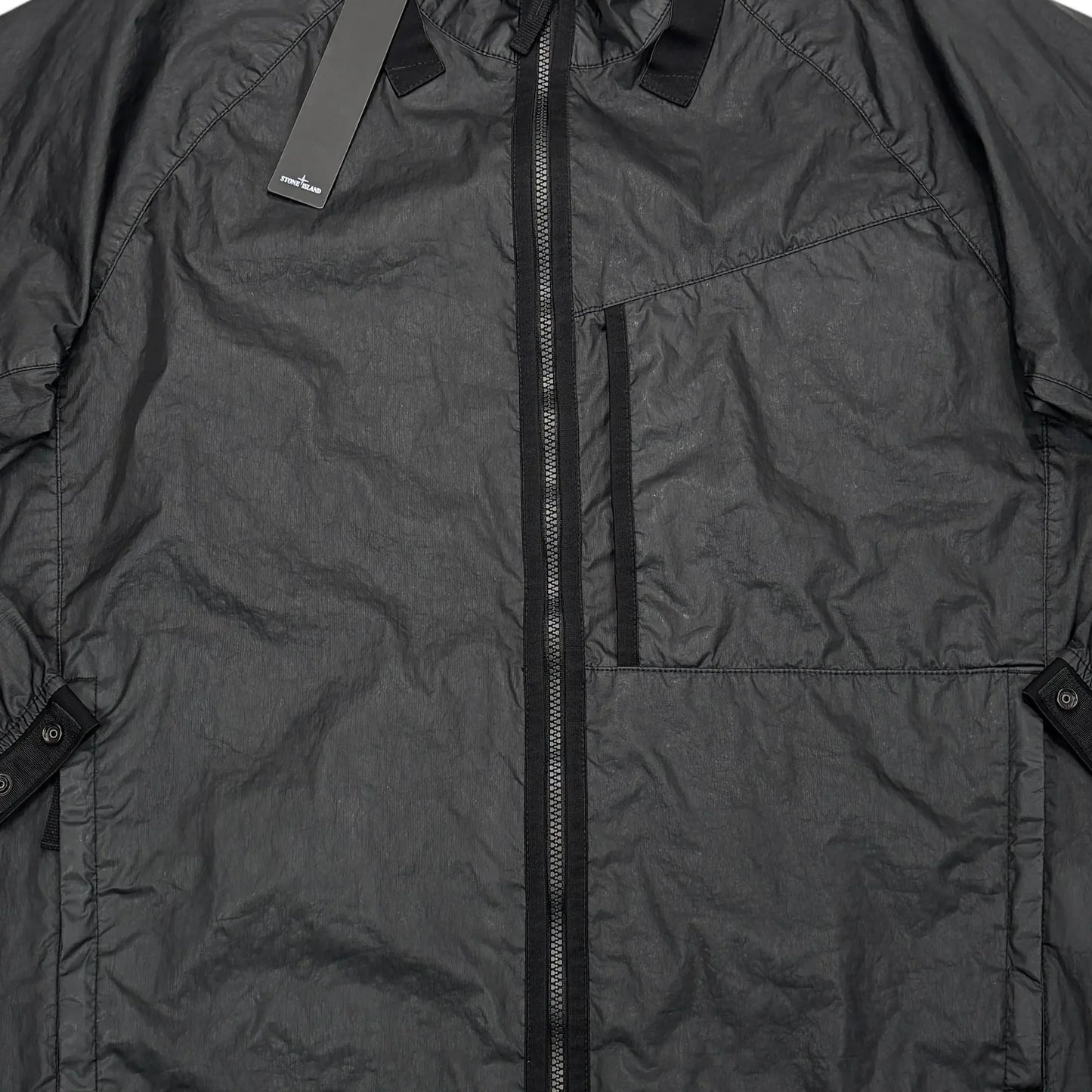 Stone Island Black Membrana 3L-TC Compass Patch Jacket