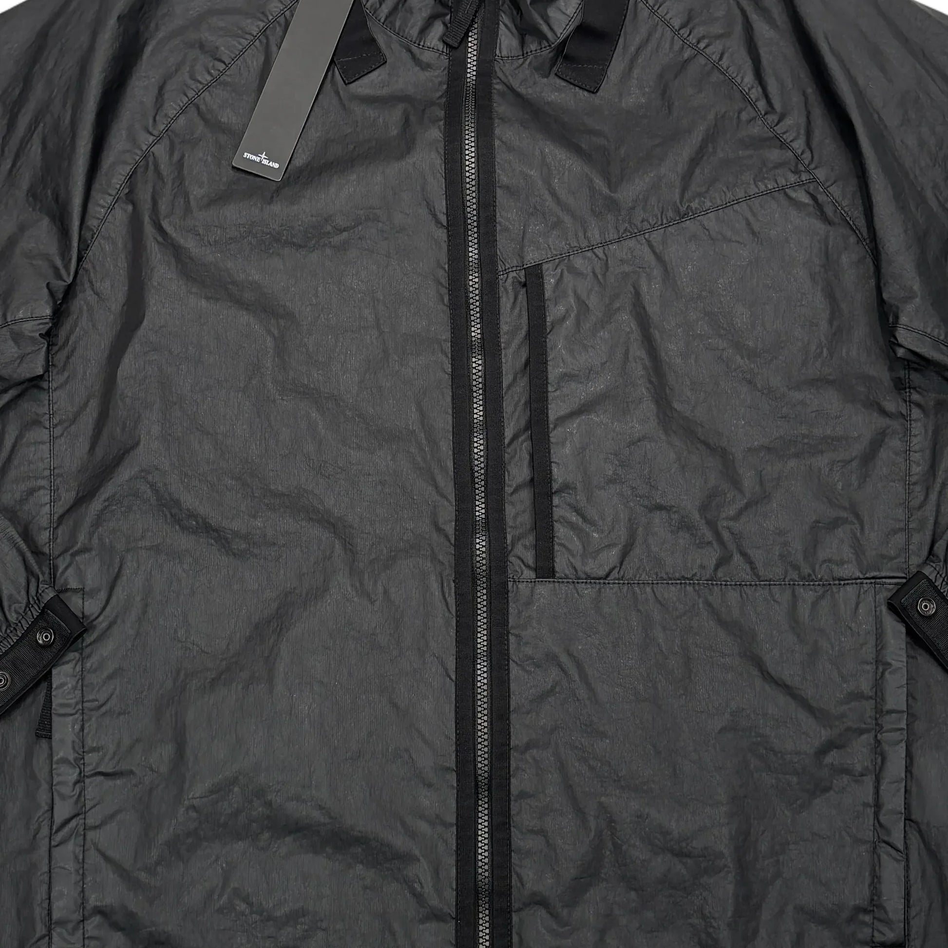 Stone Island Black Membrana 3L-TC Compass Patch Jacket