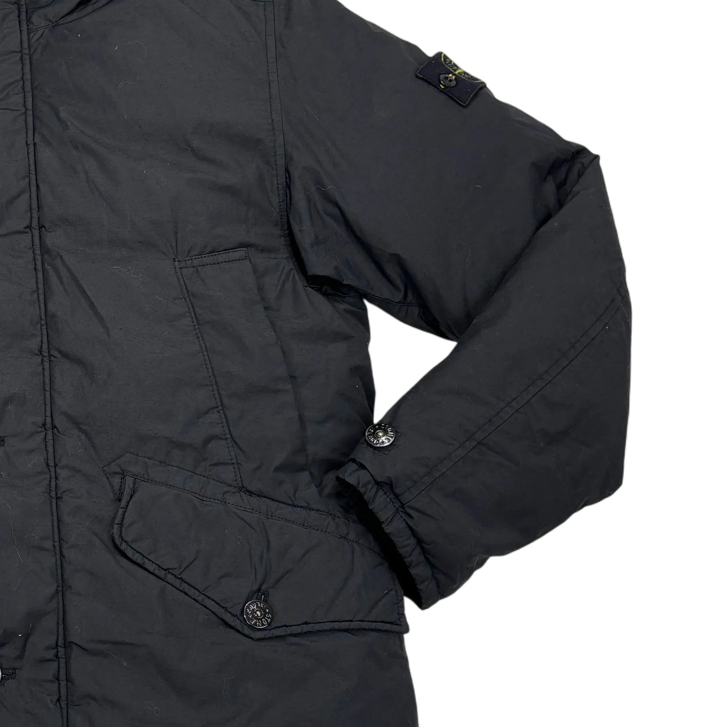 Stone Island Black Naslan Light Watro Down-TC Jacket
