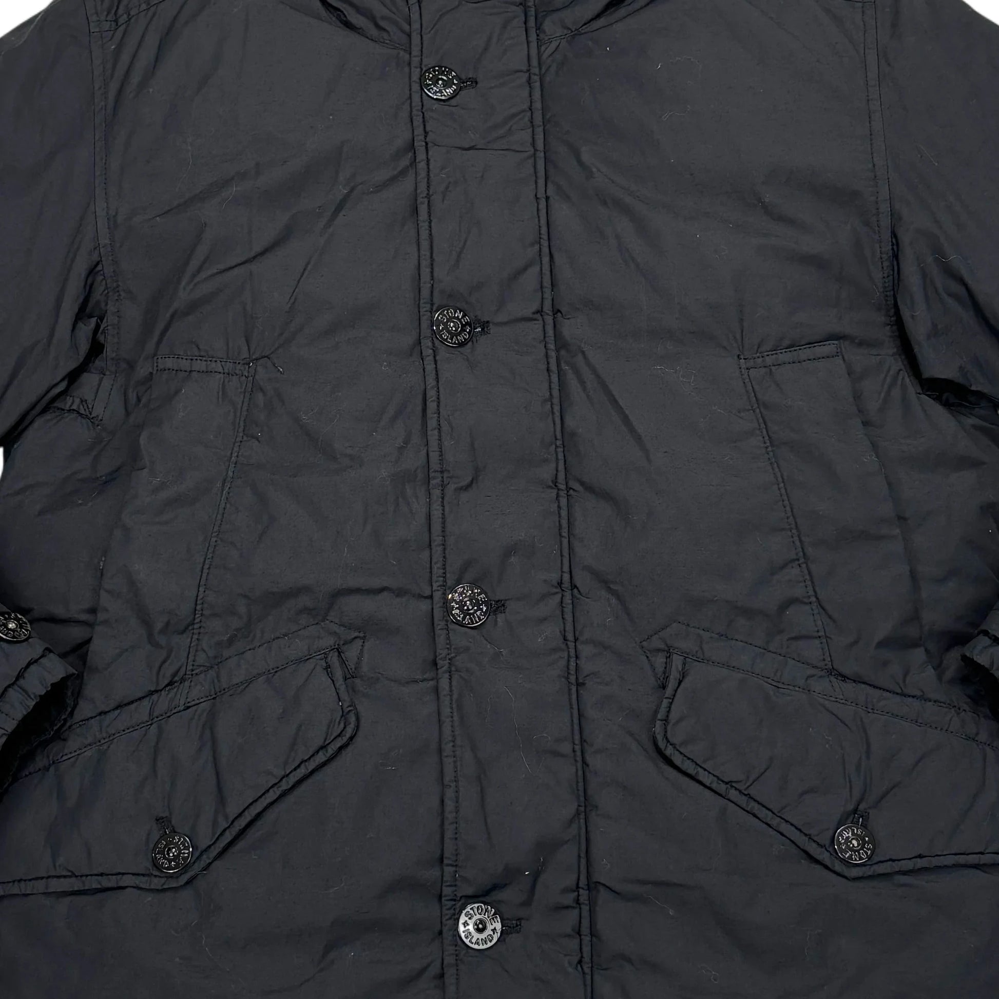 Stone Island Black Naslan Light Watro Down-TC Jacket