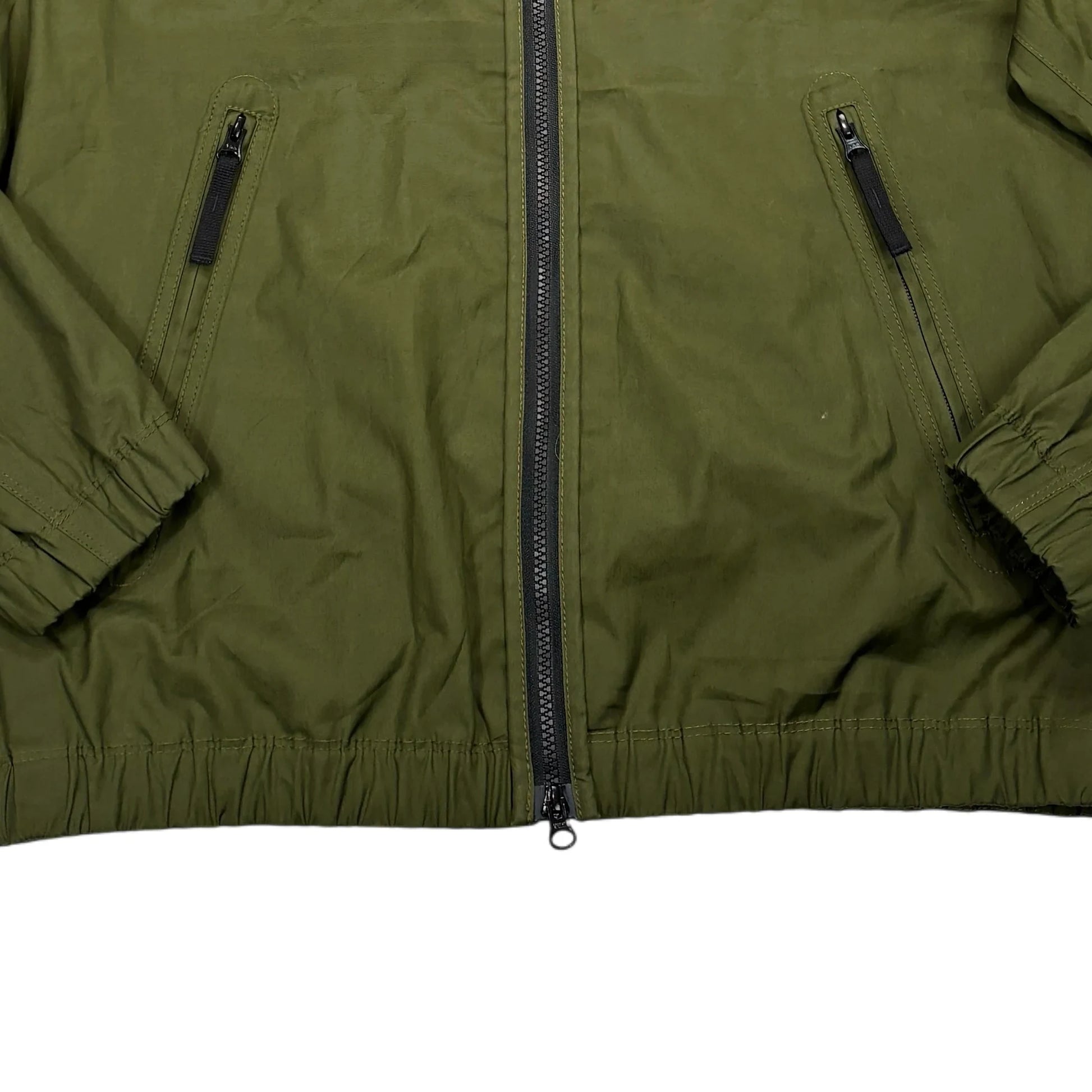 Stone Island Green Supima Cotton Canvas Non-Aqueous Dyeing Technology Jacket