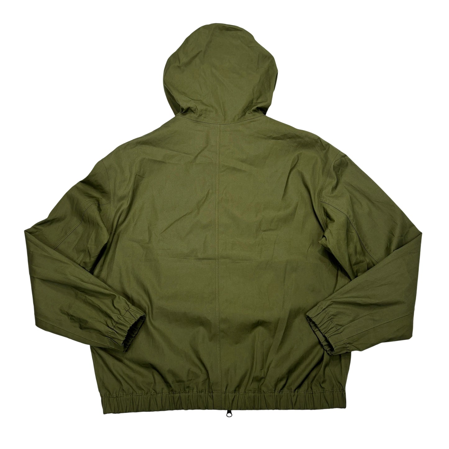 Stone Island Green Supima Cotton Canvas Non-Aqueous Dyeing Technology Jacket