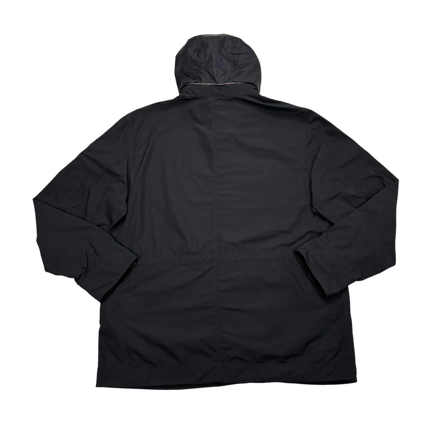 Stone Island Black Micro Twill with Hidden Hood Jacket