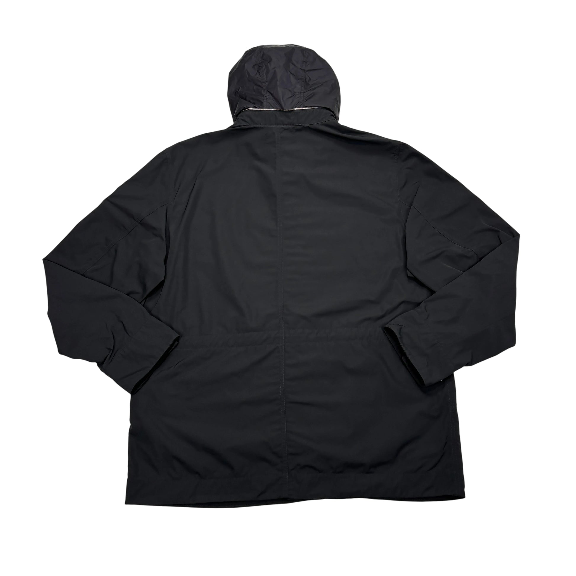 Stone Island Black Micro Twill with Hidden Hood Jacket