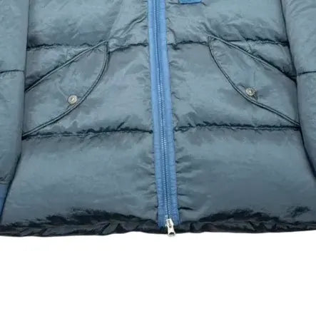 Stone Island Blue Nylon Metal in Econyl Regenerated Nylon with Down-Tc Jacket