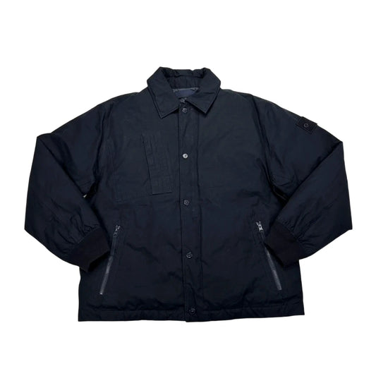 Stone Island Navy Blue O-Ventile Down Ghost Piece Jacket