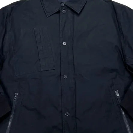 Stone Island Navy Blue O-Ventile Down Ghost Piece Jacket