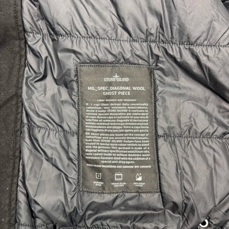 Stone Island Black Ghost Piece Bomber Jacket