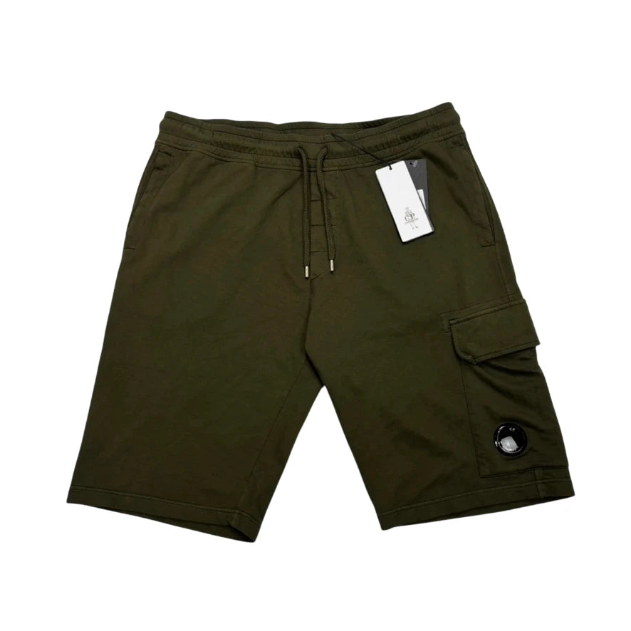 CP Company Green Single Goggle Shorts