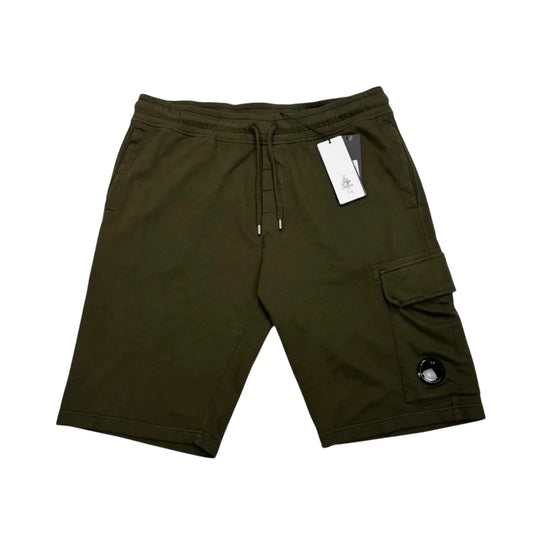 CP Company Green Single Goggle Shorts