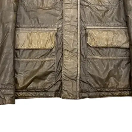 Stone Island Brown Mussola Gommata Hooded Jacket