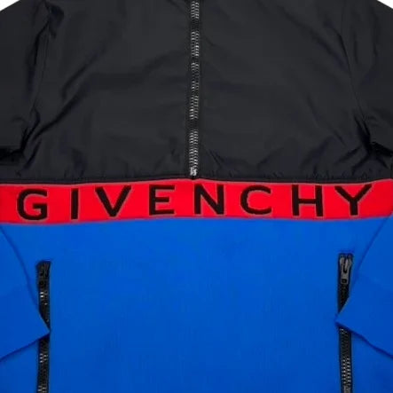 Givenchy Blue Spell Out Logo Jumper