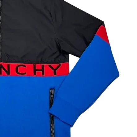 Givenchy Blue Spell Out Logo Jumper