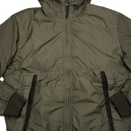 Stone Island Green Garment Dyed Crinkle Reps R-NY with Primaloft-TC Jacket