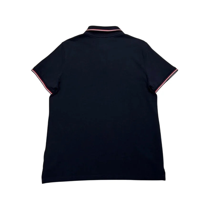 Moncler Navy Blue Patch Logo Polo Shirt
