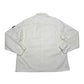 Stone Island White Corduroy Compass Patch Collared Overshirt Jacket