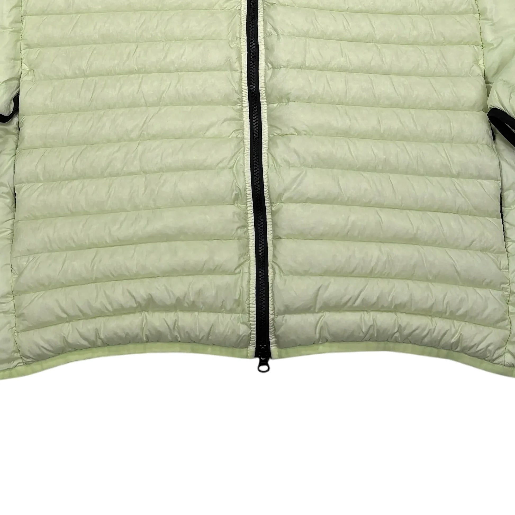 Stone Island Light Green Loom Woven Chambers R-Nylon Down-TC Green Hooded Puffer Jacket