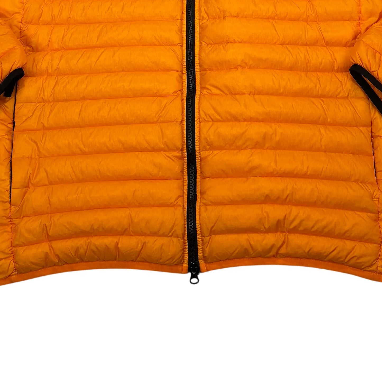 Stone Island Orange Loom Woven Chambers R-Nylon Down-TC Hooded Down Puffer Jacket