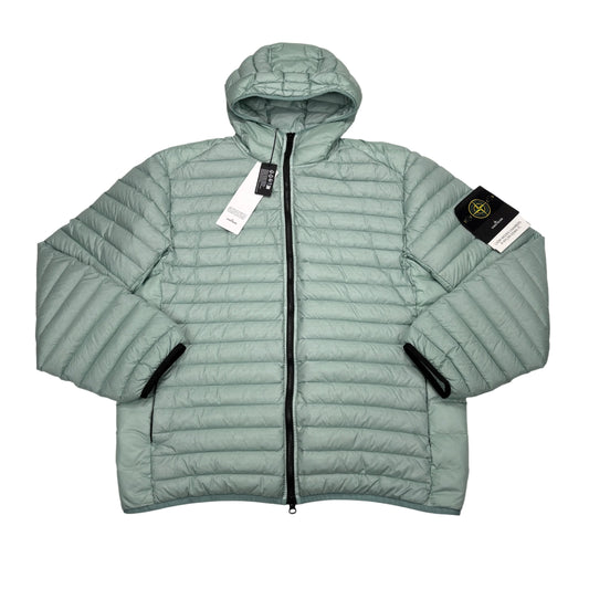 Stone Island Light Blue Loom Woven Chambers R-Nylon Down-TC Puffer Jacket