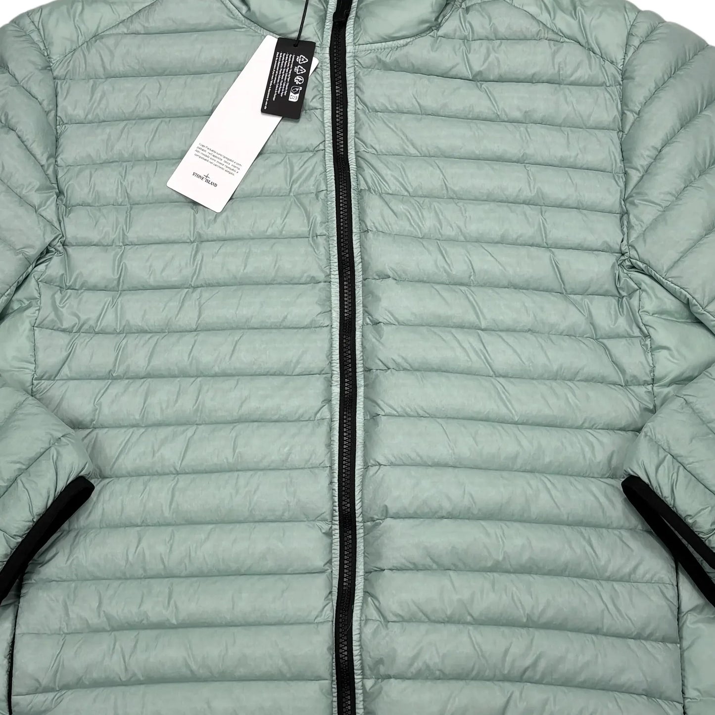 Stone Island Light Blue Loom Woven Chambers R-Nylon Down-TC Puffer Jacket
