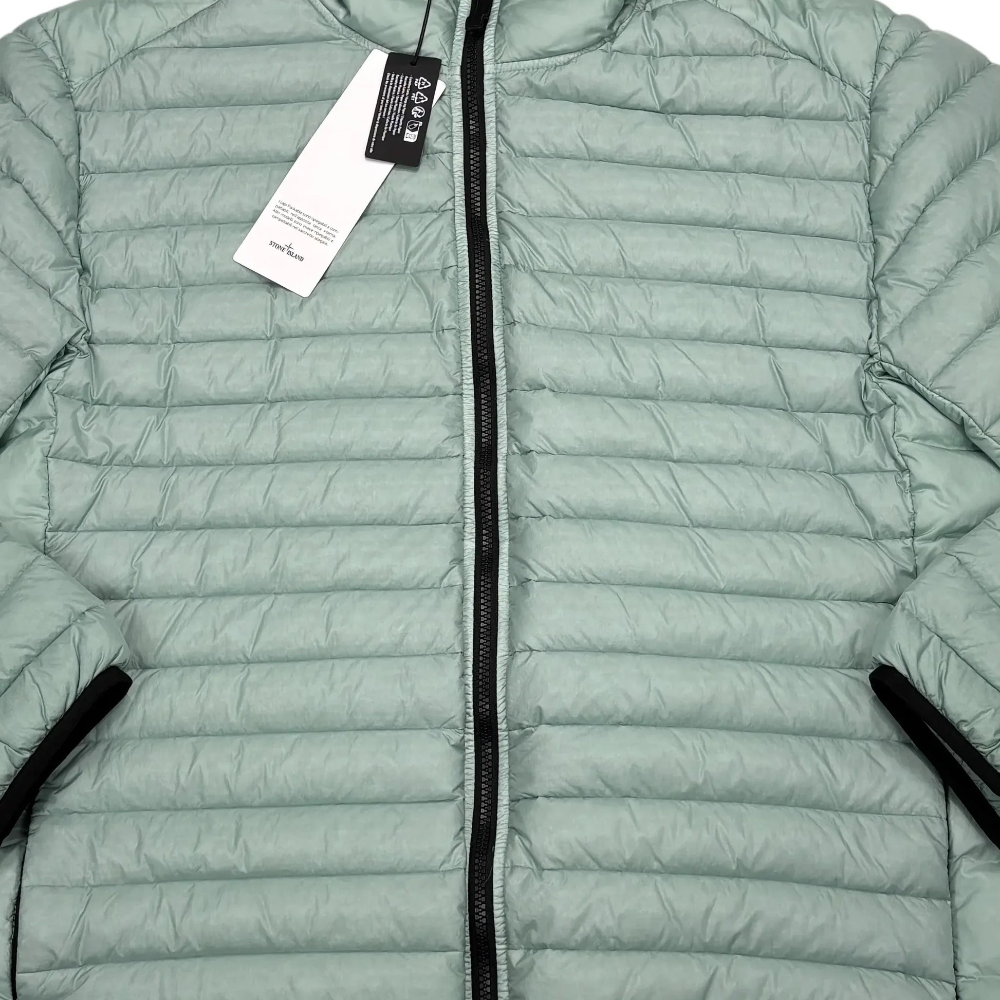 Stone Island Light Blue Loom Woven Chambers R-Nylon Down-TC Puffer Jacket