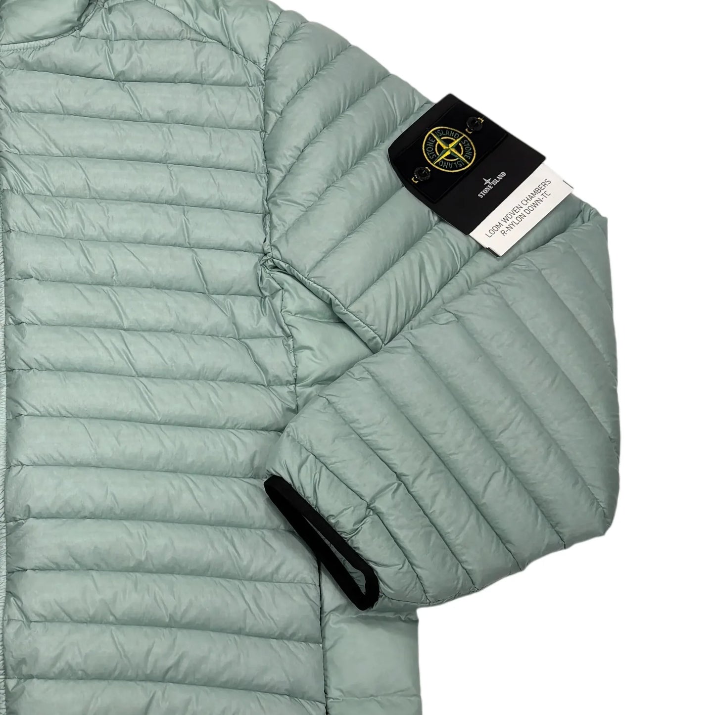Stone Island Light Blue Loom Woven Chambers R-Nylon Down-TC Puffer Jacket