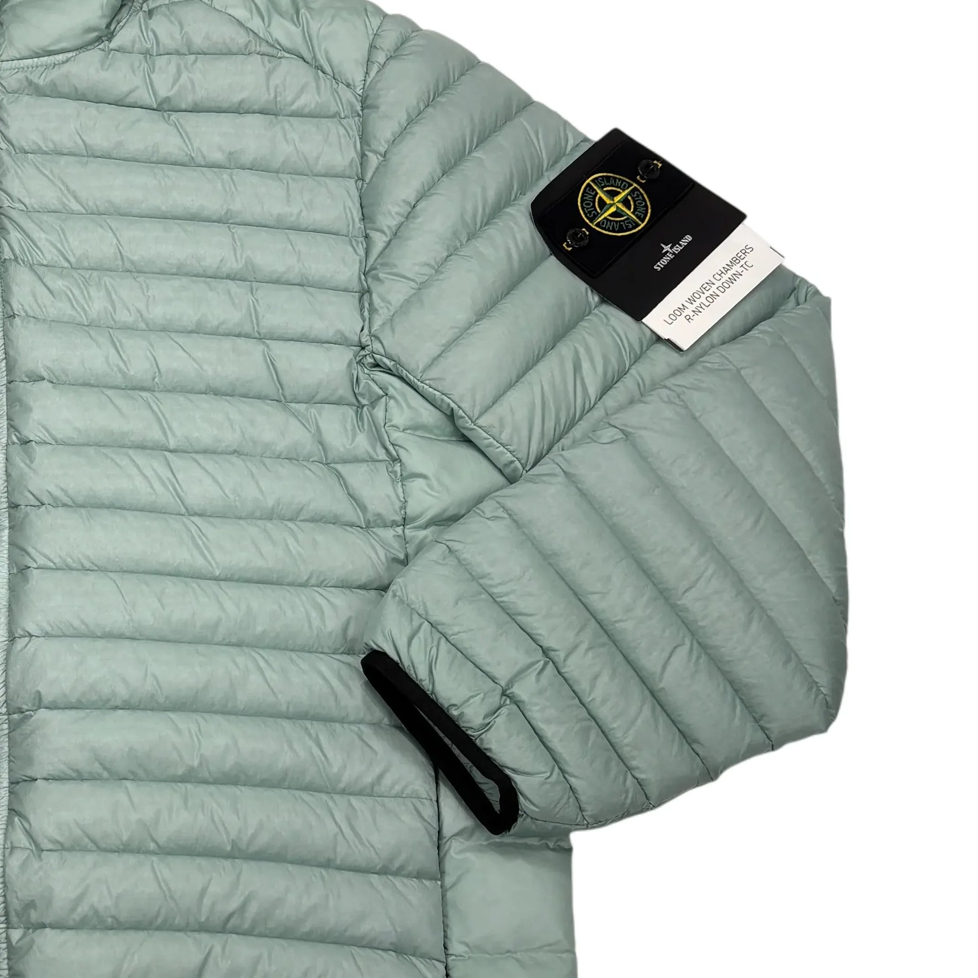 Stone Island Light Blue Loom Woven Chambers R-Nylon Down-TC Puffer Jacket