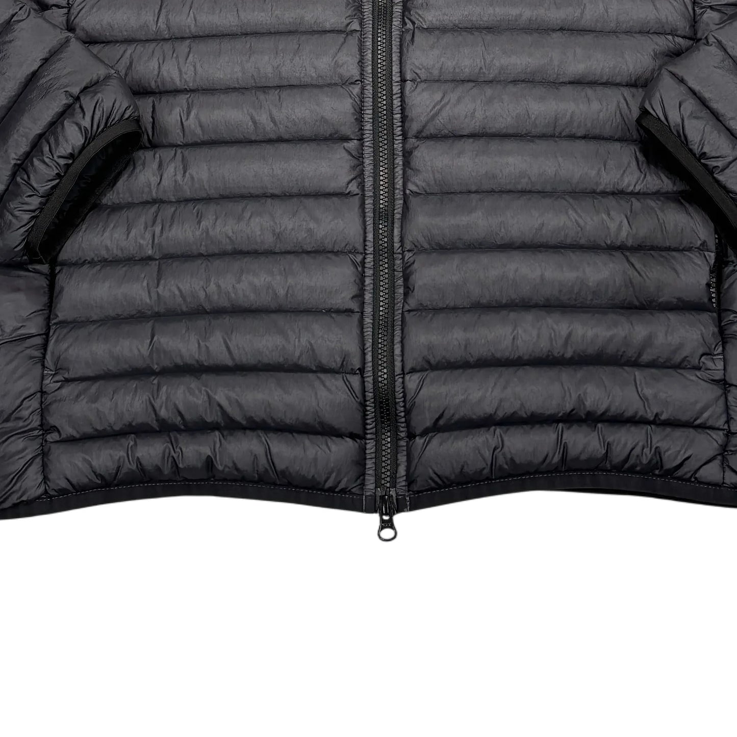 Stone Island Black Loom Woven Chambers R-Nylon Down-TC Hoodless Jacket
