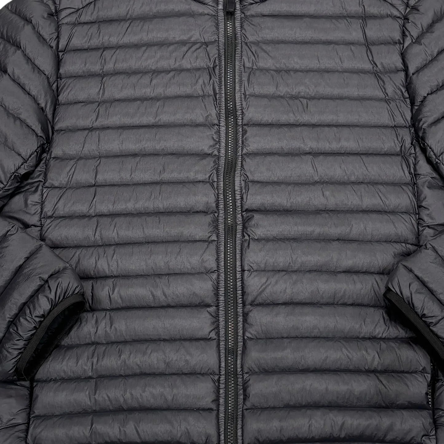 Stone Island Black Loom Woven Chambers R-Nylon Down-TC Hoodless Jacket