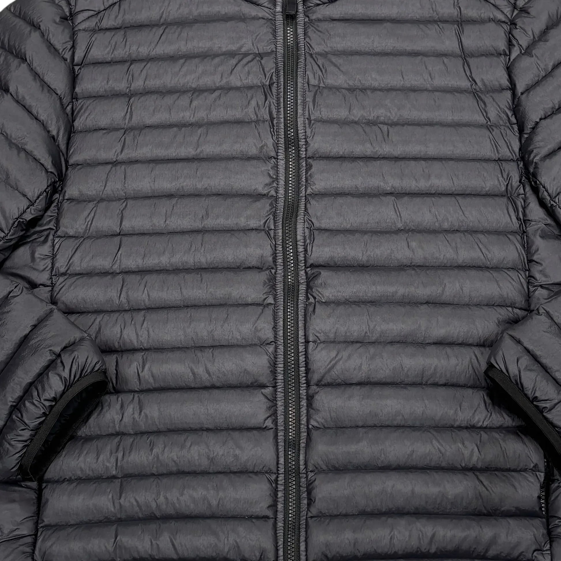 Stone Island Black Loom Woven Chambers R-Nylon Down-TC Hoodless Jacket