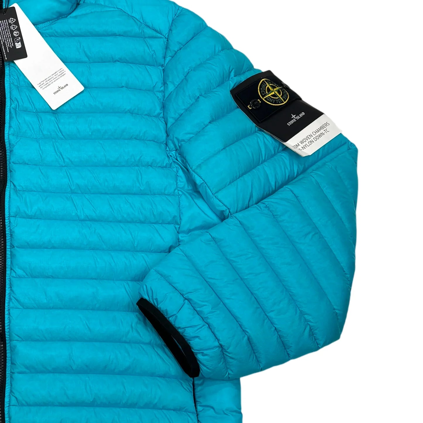 Stone Island Baby Blue Loom Woven Chambers R-Nylon Down-TC Puffer Jacket