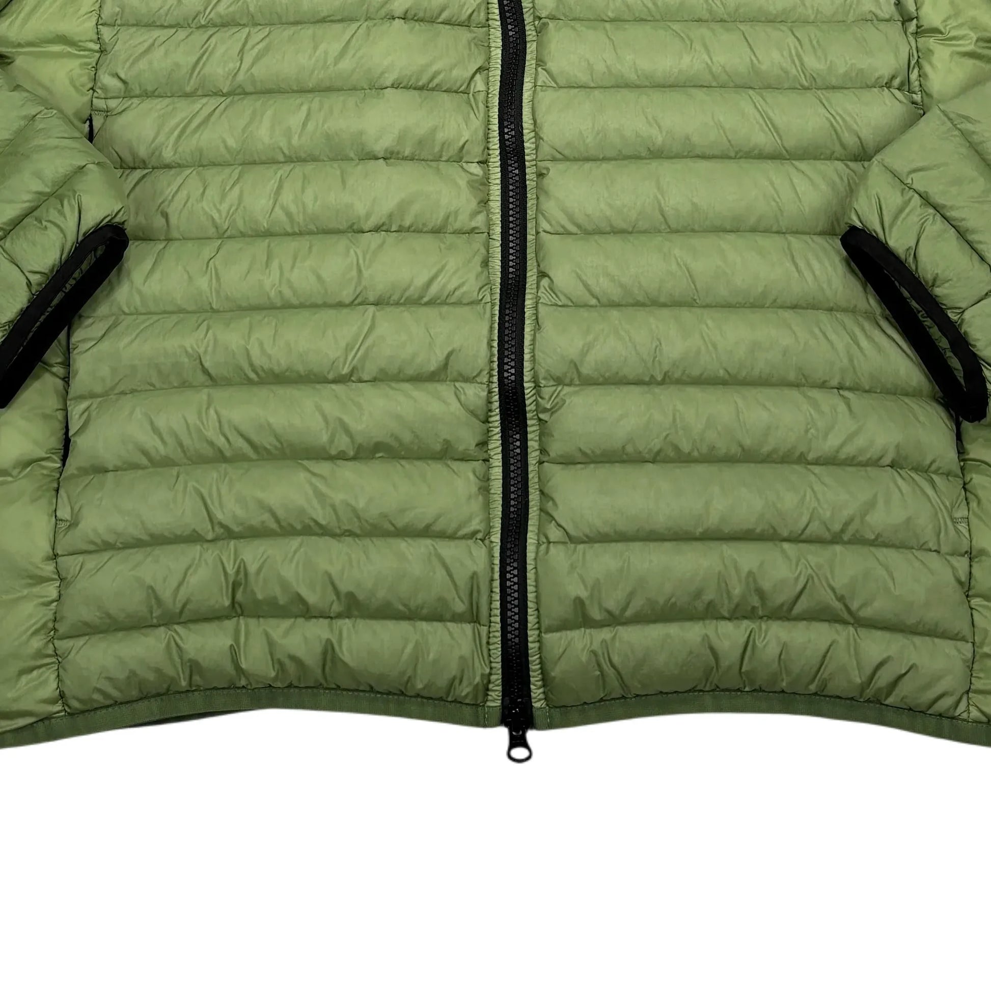 Stone Island Green Loom Woven Chambers R-Nylon Down-TC Puffer Jacket